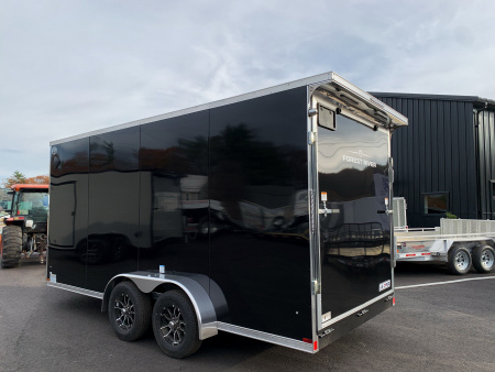 New 2026 US Cargo 7X16+ 2ft V-Nose / I-Beam Frame / 7' Interior / Polycore - 7000GVW