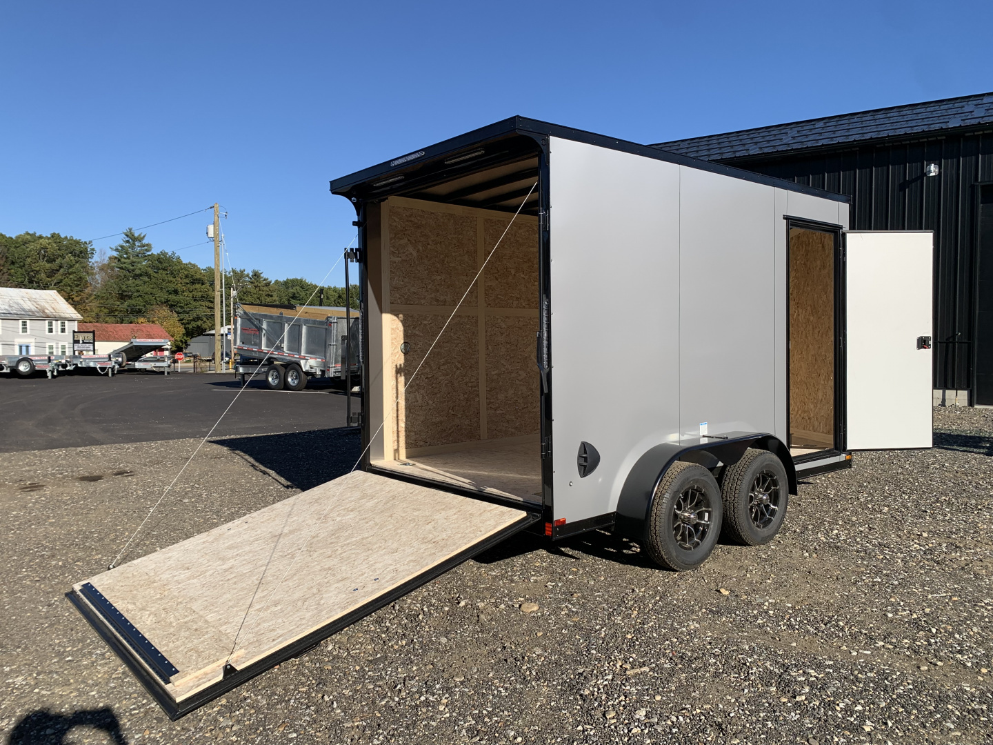 New 2026 US Cargo 7X12+ 2ft V-Nose /Polycore/ I-Beam Frame / 7' interior / Blackout - 7000GVW