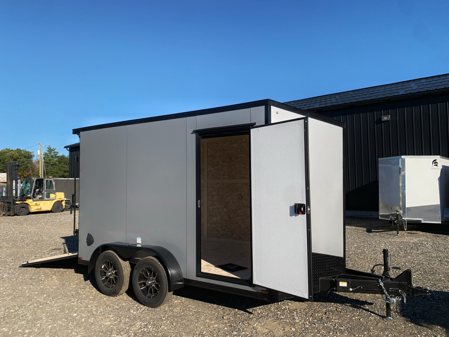 New 2026 US Cargo 7X12+ 2ft V-Nose /Polycore/ I-Beam Frame / 7' interior / Blackout - 7000GVW