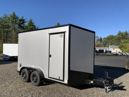 New 2026 US Cargo 7X12+ 2ft V-Nose /Polycore/ I-Beam Frame / 7' interior / Blackout - 7000GVW