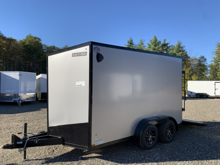 New 2026 US Cargo 7X12+ 2ft V-Nose /Polycore/ I-Beam Frame / 7' interior / Blackout - 7000GVW