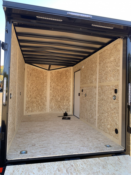 New 2026 US Cargo 7X12+ 2ft V-Nose /Polycore/ I-Beam Frame / 7' interior / Blackout - 7000GVW