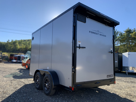 New 2026 US Cargo 7X12+ 2ft V-Nose /Polycore/ I-Beam Frame / 7' interior / Blackout - 7000GVW