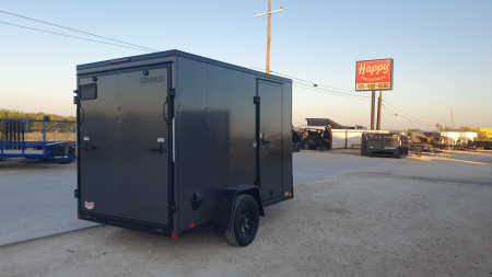 New 2026 Compass 6'x10' Enclosed Cargo Trailer - Indigo DLX