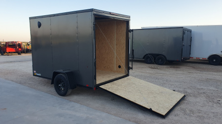 New 2026 Compass 6'x10' Enclosed Cargo Trailer - Indigo DLX