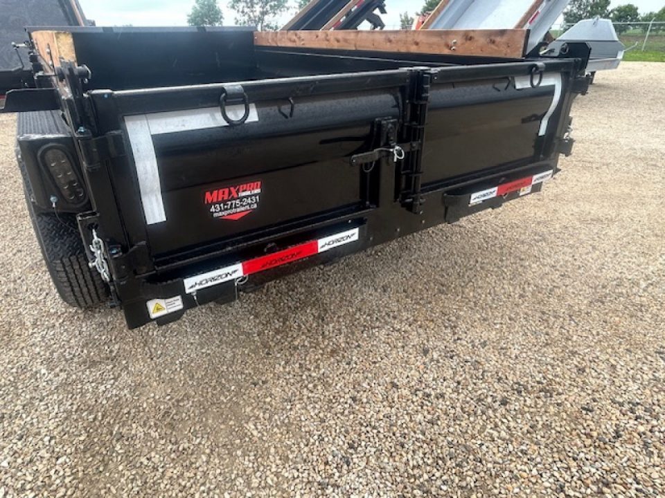 New 2027 Horizon Trailers 7'x12' Dump Trailer 2-7,000 lbs axles