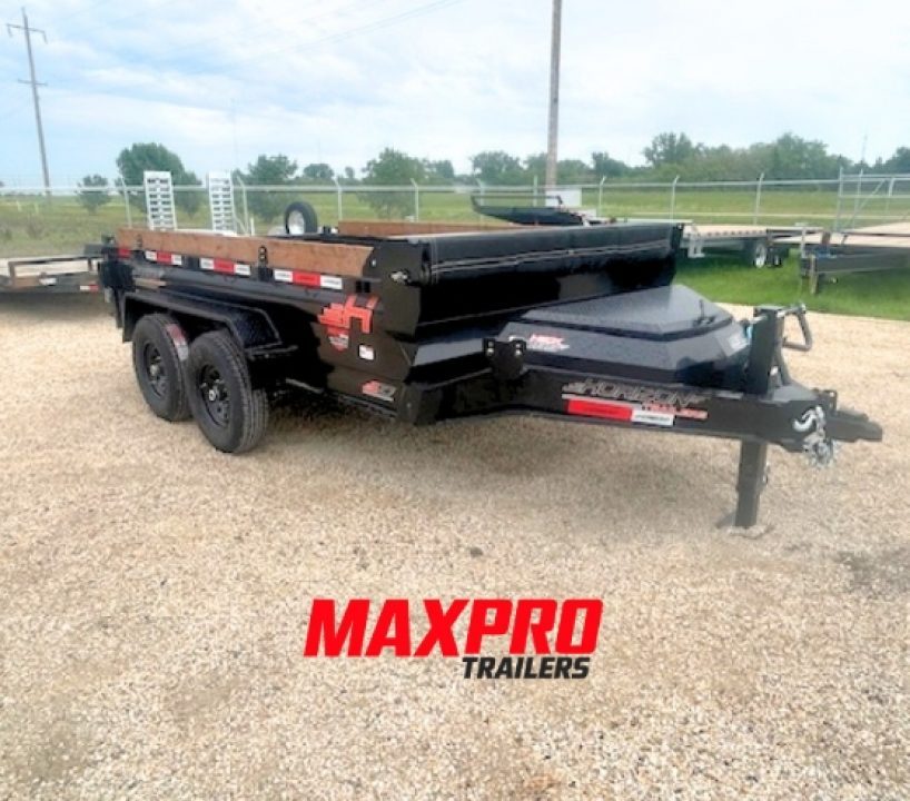 New 2027 Horizon Trailers 7'x12' Dump Trailer 2-7,000 lbs axles