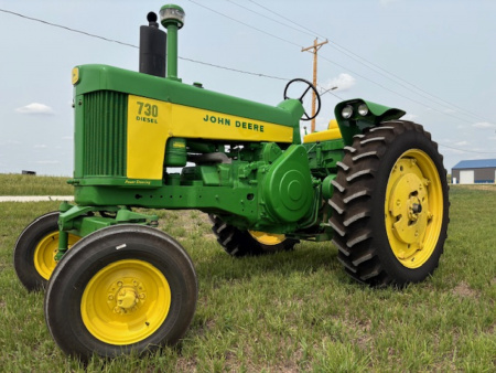 Used 1959 John Deere 730 Diesel Wide Front Electric Start Tractor
