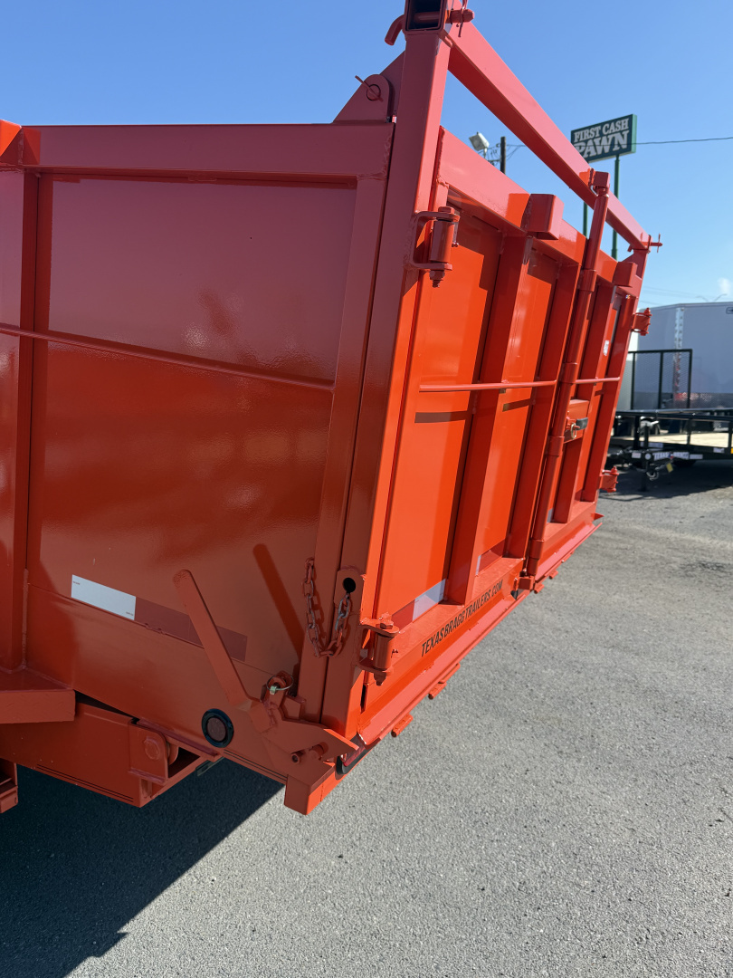 New 2025 Texas Bragg Trailers 7x16 3ft Walls Dump Trailer