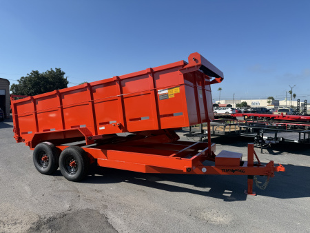 New 2025 Texas Bragg Trailers 7x16 3ft Walls Dump Trailer
