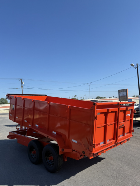 New 2025 Texas Bragg Trailers 7x16 3ft Walls Dump Trailer