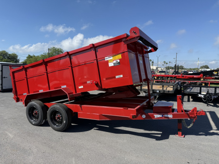 New 2025 Texas Bragg Trailers 7x14 3ft Walls Dump Trailer