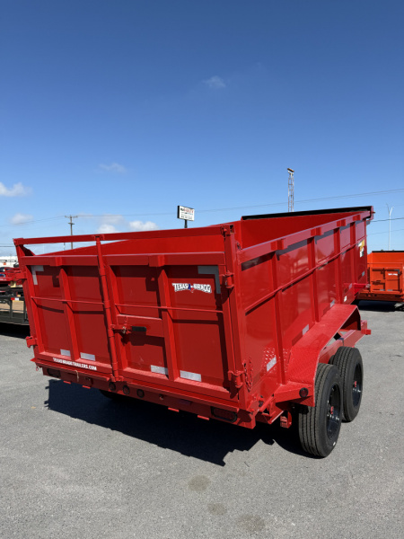 New 2025 Texas Bragg Trailers 7x14 3ft Walls Dump Trailer