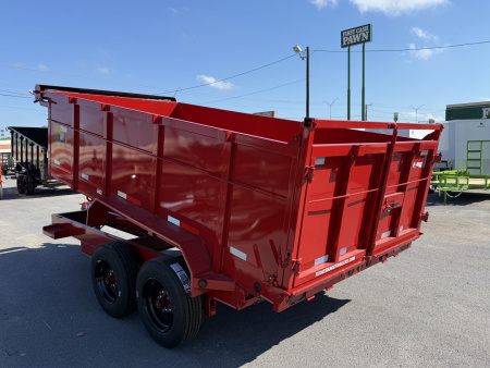 New 2025 Texas Bragg Trailers 7x14 3ft Walls Dump Trailer