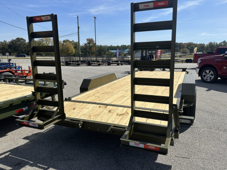 New 2025 82X20 14K EQUIPMENT HAULER WITH MESH CHAIN BOX AND RUB RAIL/CUSTOM WHEELS