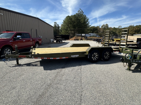 New 2025 82X20 14K EQUIPMENT HAULER WITH MESH CHAIN BOX AND RUB RAIL/CUSTOM WHEELS