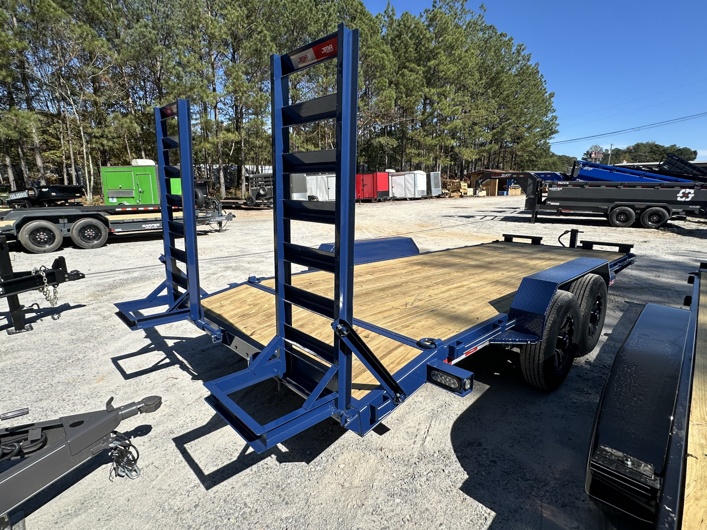 New 2025 82X20 14K EQUIPMENT HAULER WITH MESH CHAIN BOX AND RUB RAIL/CUSTOM WHEELS