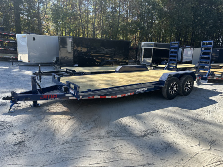 New 2025 82X20 14K EQUIPMENT HAULER WITH MESH CHAIN BOX AND RUB RAIL/CUSTOM WHEELS