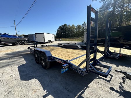 New 2025 82X20 14K EQUIPMENT HAULER WITH MESH CHAIN BOX AND RUB RAIL/CUSTOM WHEELS