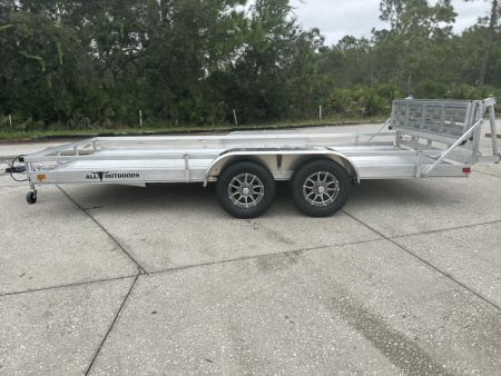 New 2025 CargoPro Trailers 81x16 w/Tube Rails Utility Trailer