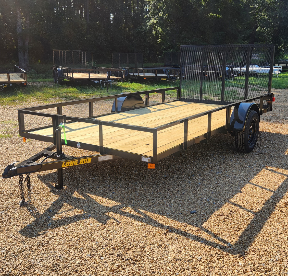 New 2025 Long Run Trailers 7'x14', Single-Axel, 4' Gate Utility Trailer