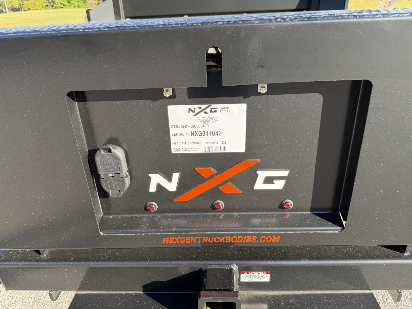 New 2026 NXG Truck Bodies XFD Truck Bed XFD 9’4”-94”-60”-34” CHASSIS BED