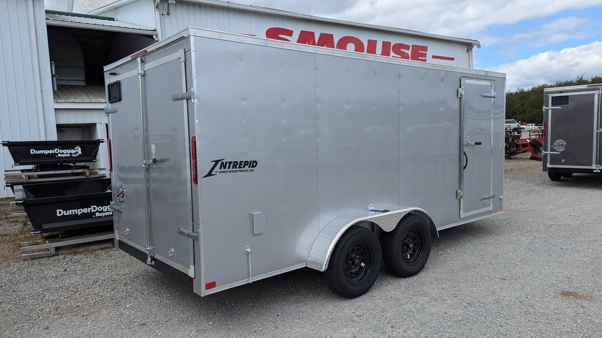 New 2025 Homesteader 7x16 Intrepid V-Nose Cargo Trailer w/ Barn Doors