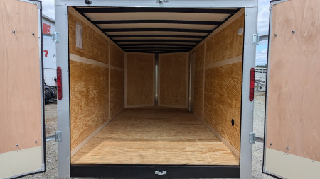 New 2025 Homesteader 7x16 Intrepid V-Nose Cargo Trailer w/ Barn Doors