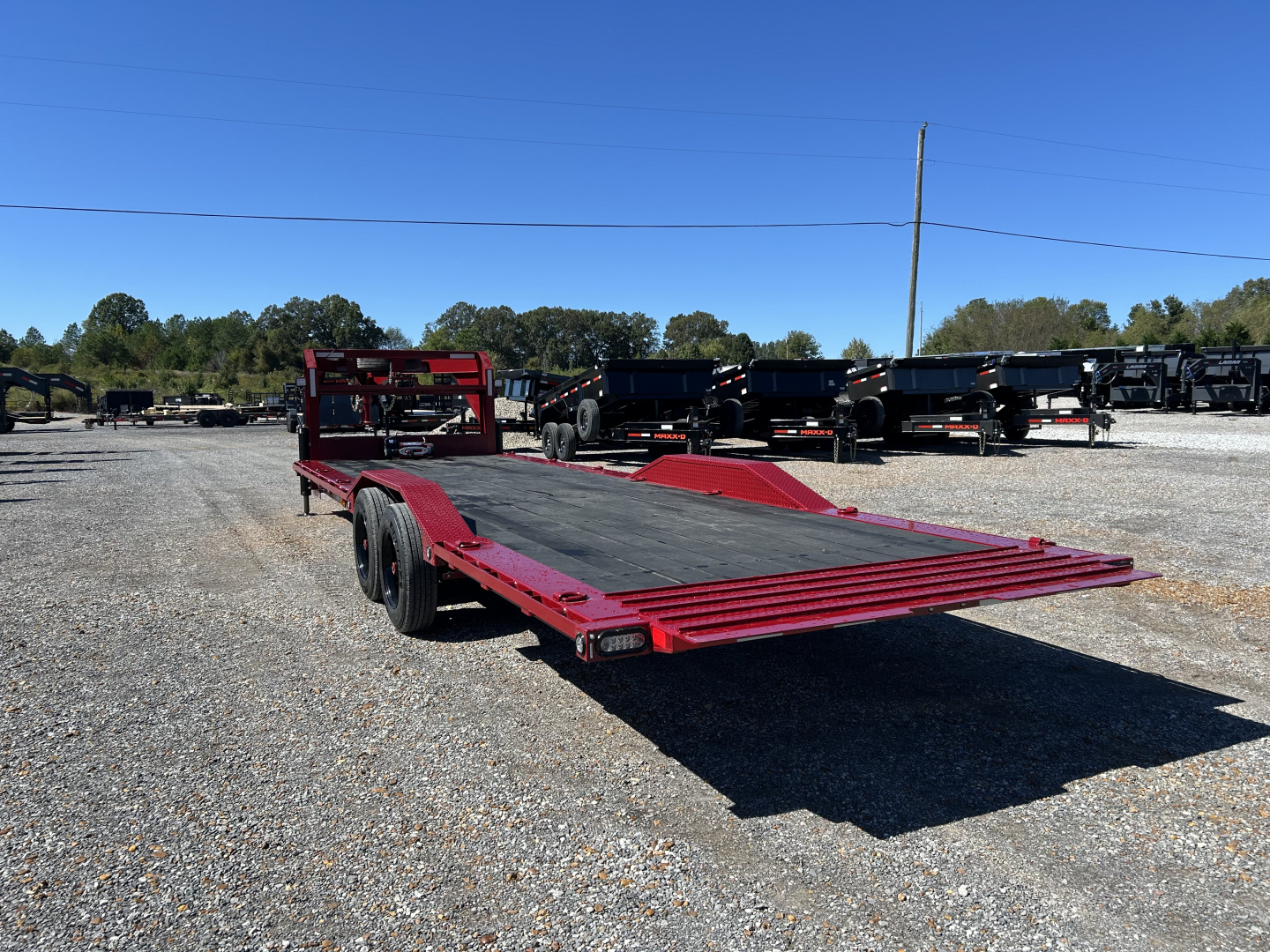 New 2026 MAXXD 102" X 28' 18K Gooseneck Power Tilt Trailer