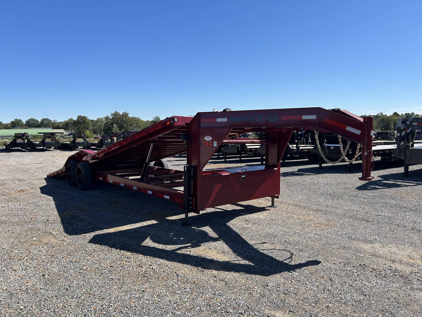 New 2026 MAXXD 102" X 28' 18K Gooseneck Power Tilt Trailer