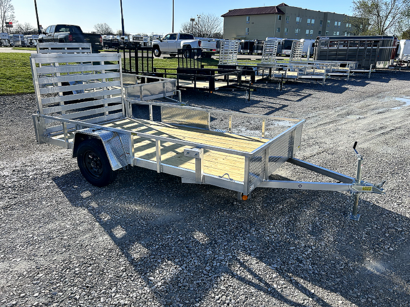 New 2026 QUALITY STEEL AND ALUMINUM 74"x12' Aluminum Utility Trailer