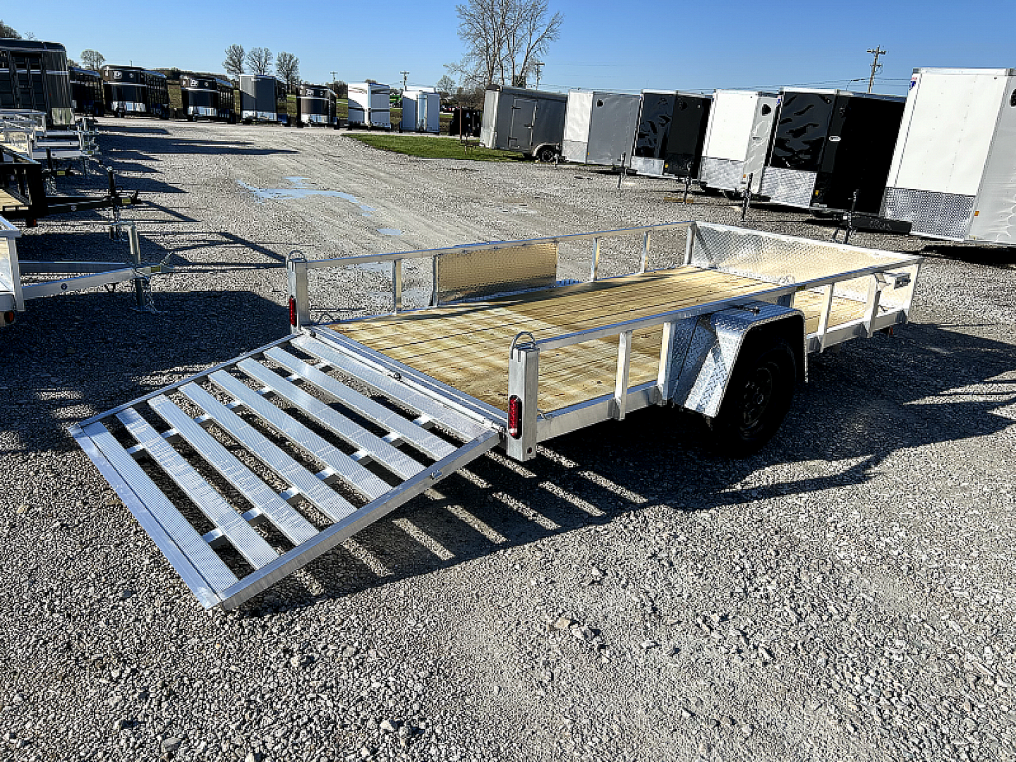 New 2026 QUALITY STEEL AND ALUMINUM 74"x12' Aluminum Utility Trailer