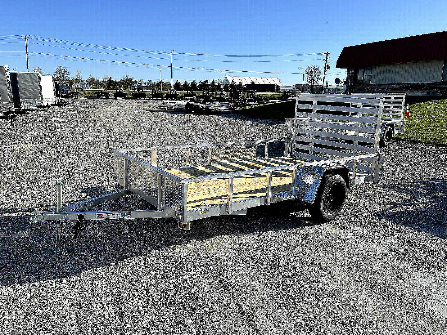 New 2026 QUALITY STEEL AND ALUMINUM 74"x12' Aluminum Utility Trailer
