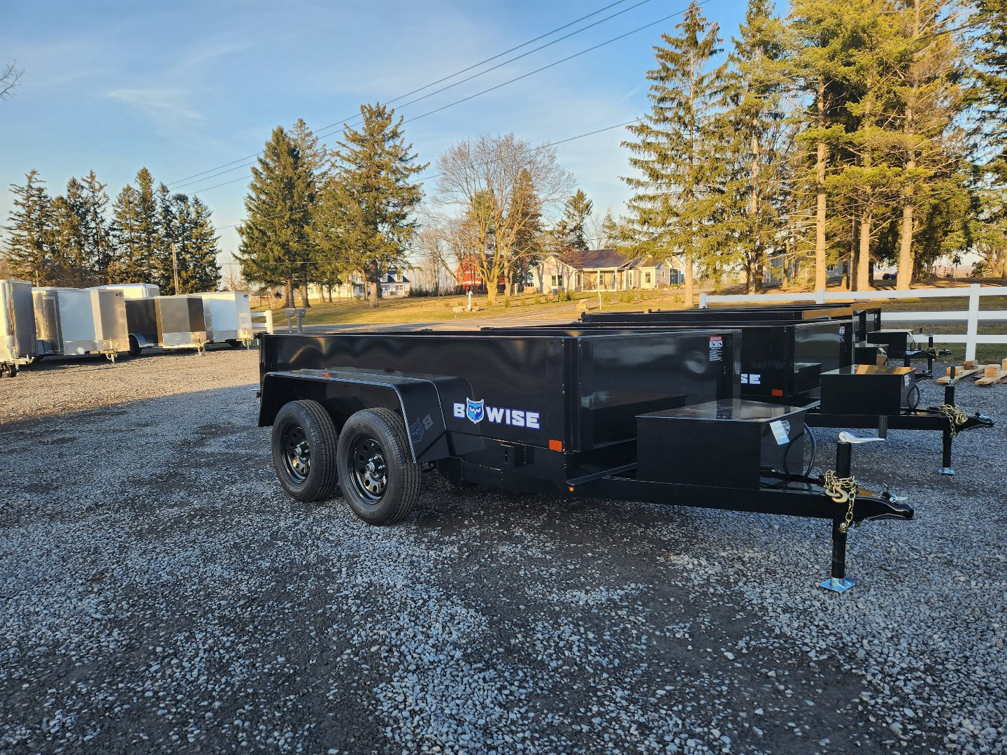 New 2026 BWISE DTR7 60x10 7K Light Duty Tandem Axle Dump Trailer