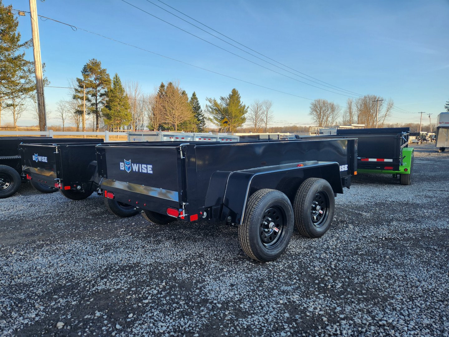 New 2026 BWISE DTR7 60x10 7K Light Duty Tandem Axle Dump Trailer