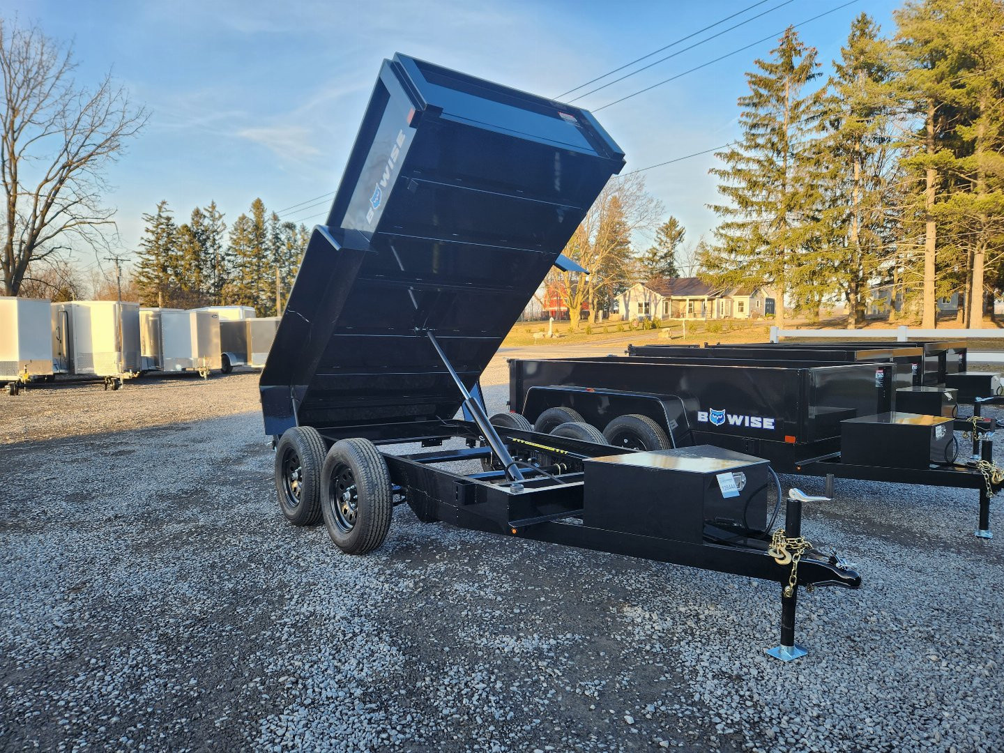 New 2026 BWISE DTR7 60x10 7K Light Duty Tandem Axle Dump Trailer
