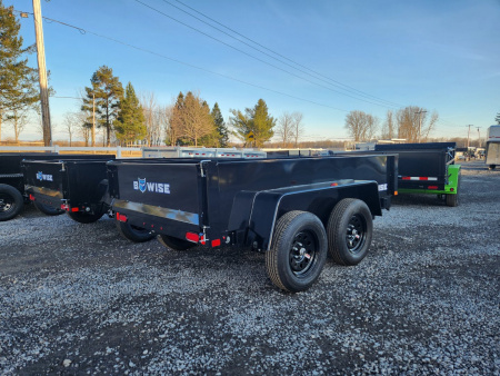 New 2026 BWISE DTR7 60x10 7K Light Duty Tandem Axle Dump Trailer