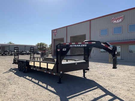 2026 PJ 83"x24' Gooseneck Angle Pipetop Trailer – P8