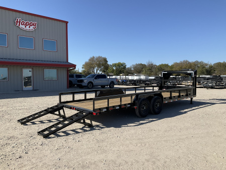 New 2026 PJ 83"x24' Gooseneck Angle Pipetop Trailer – P8