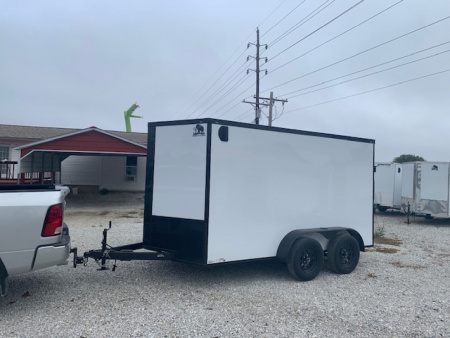 New 2026 Mammoth 7x12 TA Cargo / Enclosed Trailer,6'3" interior height, 35k axles, .080 polycore exterior