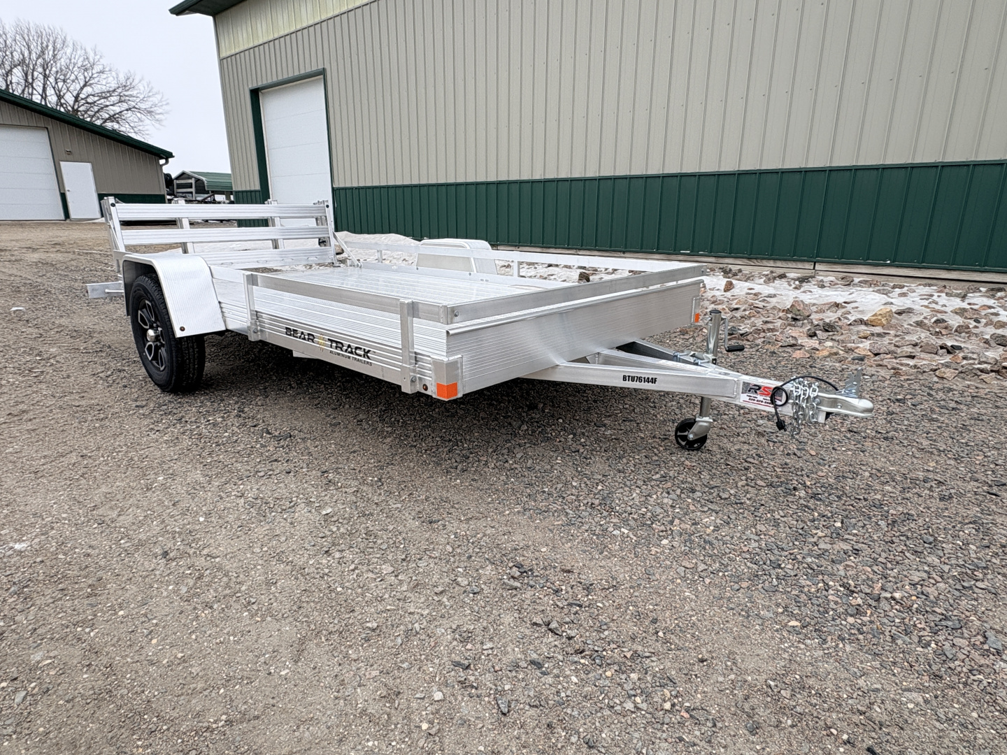 New 2026 76"x12' Bear Track Aluminum Utility Trailer