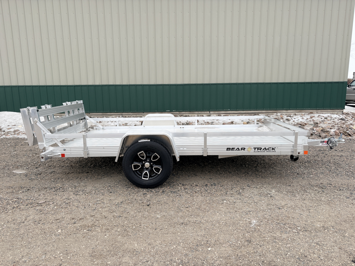 New 2026 76"x12' Bear Track Aluminum Utility Trailer