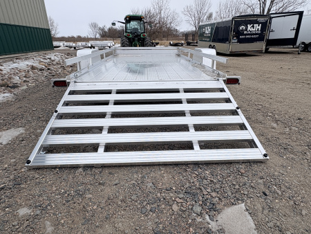 New 2026 76"x12' Bear Track Aluminum Utility Trailer