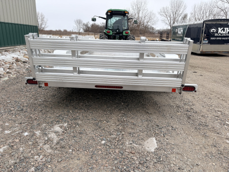 New 2026 76"x12' Bear Track Aluminum Utility Trailer