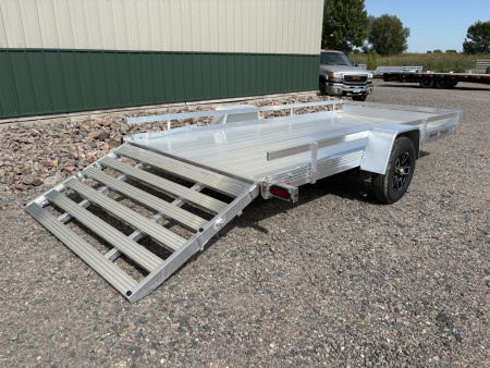 New 2026 80"x14' Bear Track Aluminum Utility Trailer