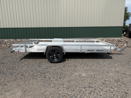 New 2026 80"x14' Bear Track Aluminum Utility Trailer