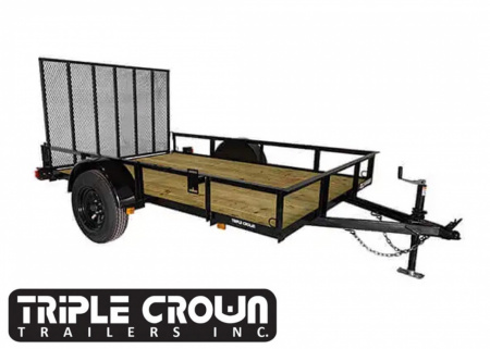 New 2026 TRIPLE CROWN TRAILERS 5' x 8' Utility Trailer