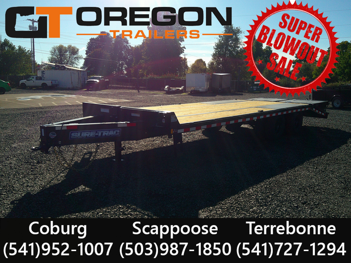 New 2026 Sure-Trac 8.5x25 (20+5) Deckover Trailer 22.5 GVWR
