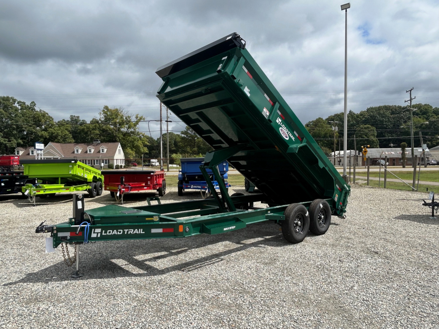 New 2026 Load Trail 7X16 14K Low Pro w/ 2' Sides Dump Trailer