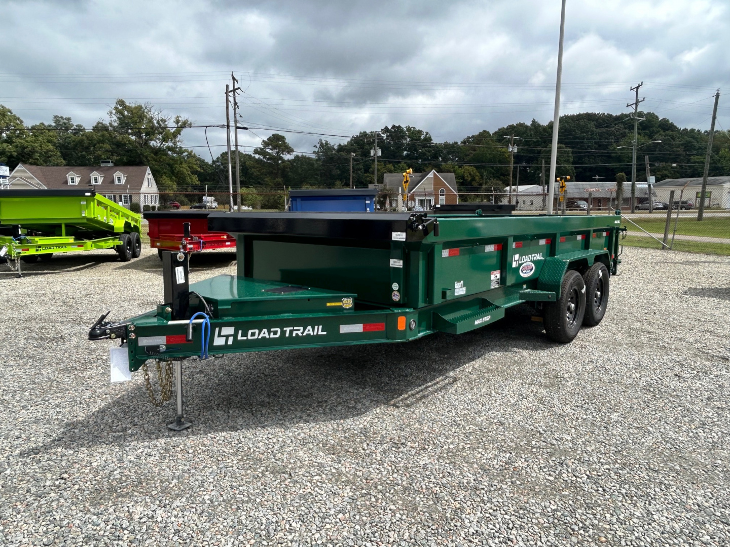 New 2026 Load Trail 7X16 14K Low Pro w/ 2' Sides Dump Trailer